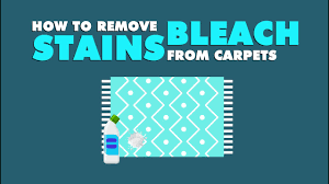 remove bleach stains from carpets