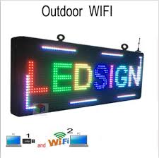 Full Color Wifi Programmable Led Sign