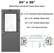 Safety Wired 60 Minute Fire Rated Glass
