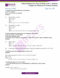 concise mathematics cl 10 chapter 24