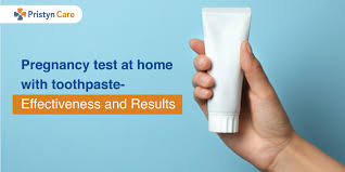 pregnancy test at home with toothpaste
