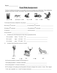 food web assignment worksheet tuesday sncd food web assignment worksheet tuesday 28 2019