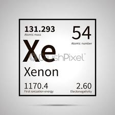 xenon chemical element with first