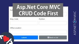 asp net core mvc crud with ef core