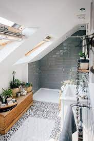 49 cool attic bathroom design ideas