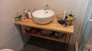 Comment fabriquer un meuble de salle de bain pas cher - YouTube