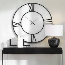 Reema Wall Clock In Black By Uttermost