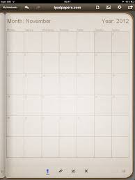 Custom Monthly Calendar Creator Template For Penultimate