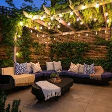 Luxury Solar Festoon Lighting Patio