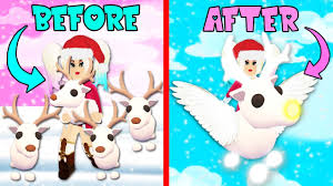 This is the arctic reindeer in its neon form which antlers glow a snowy white. Turning My Legendary Reindeers Into A Neon Reindeer In Adopt Me Roblox Youtube