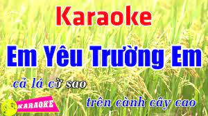 Em Yêu Trường Em - Karaoke HD || Beat Chuẩn ➤ Bến Thành Audio Video -  YouTube