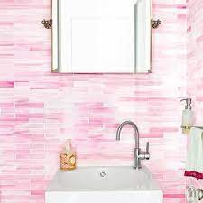Pink Glass Mosaic Tile Design Ideas