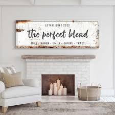 Family Name Sign Wall Art The Perfect