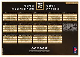 Compte officiel du championnat de france professionnel de rugby à xv #top14 @lnrofficiel. 2020 21 Top 14 Calendar
