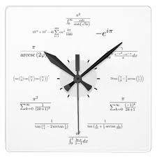 Math Wall Clock Zazzle Math Wall