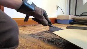 how to remove old linoleum tile you