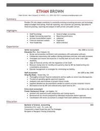 Impactful Professional Accounting Resume Examples Resources