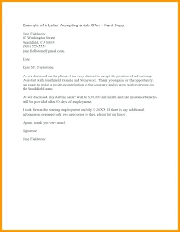Letter Of Acceptance Effortless Accepting Job Offer Email