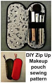 diy zip up makeup pouch free sewing