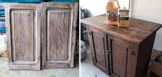whitewash dark stained wood furniture