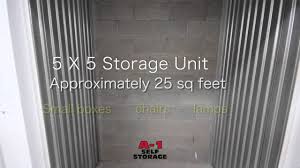 5x5 storage unit a 1 self storage