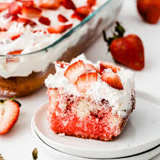 easy strawberry poke cake to simply
