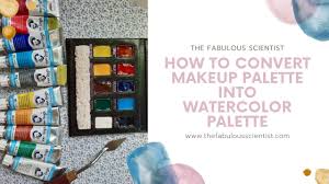 how to convert makeup palette into