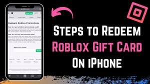 how to use roblox gift card on iphone