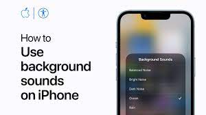 how to use background sounds on iphone