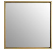 Small Gold Square Wall Mirror The