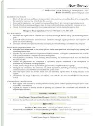 Retail Manager Resume Templates Resume Retail Operations Manager
