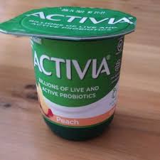 activia peach yogurt and nutrition facts