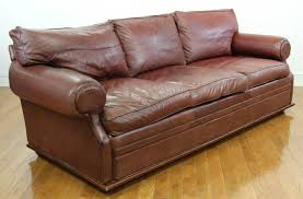 lot detail ralph lauren leather sofa
