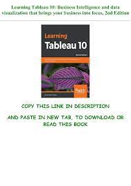 Focus 1 Second Edition Pdf - Read Book [PDF] Learning Tableau 10: Business Intelligence and data  visualization that brings your business into focus, 2nd Edition [Full]