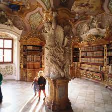 baroque library of metten abbey