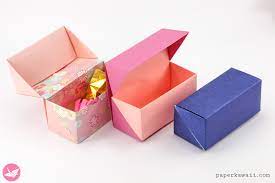 origami hinged box tutorial um