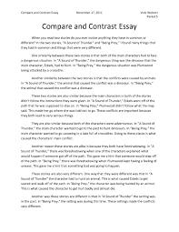 Comparing And Contrasting Essay Example Alexandrasdesign Co