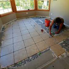 steps to laying a new tile floor