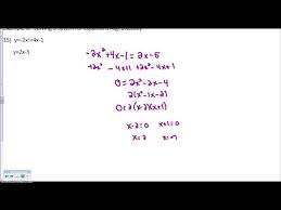 Quadratic Linear System Algebraically