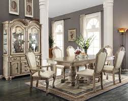 The craftspeople at unruh furniture specialize in. Chateau Iii Antique Ivory Traditional Light Wood Formal Dining Set Upholstered Chairs