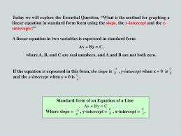 A Linear Equation In Two Variables Is