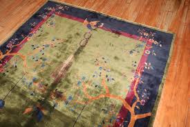 green art deco chinese rug no 10524
