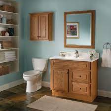 Bathroom Paint Color With Oak Cabinets