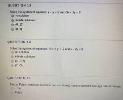 solved question 13 solve the system of
