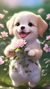 cute dog pictures for puppy with pink