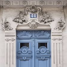 Paris Photography Ornate Blue Door