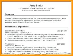 Summary Of A Resume Entry Level It Resume Sample Srhnf Info