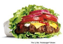 the 1 3 lb lettuce wrapped thickburger