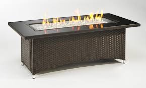 Montego Fire Pit Coffee Table Black