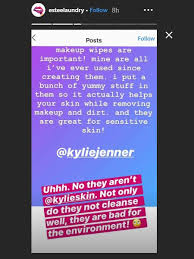 kylie jenner said makeup wipes are good